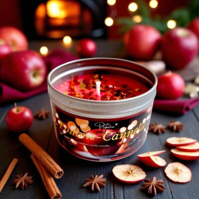 bougie prismea scintillante pomme cannelle